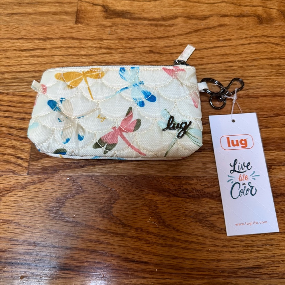 NWT Lug Metro XL Card Case / Pouch - Dragonfly Multi
